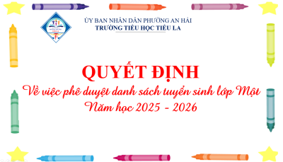 Quyết định về việc phê duyệt sách tuyển sinh lớp Một năm học 2025 - 2026
